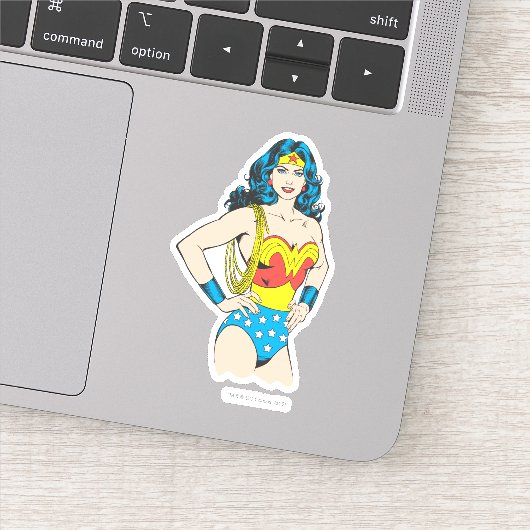 Sticker Wonder Woman | Pose Vintage avec Lasso (Détail)