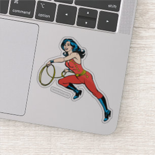 Sticker Wonder Woman Red Outfit