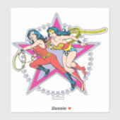 Sticker Wonder Woman Star Arrière - plan (Feuille)