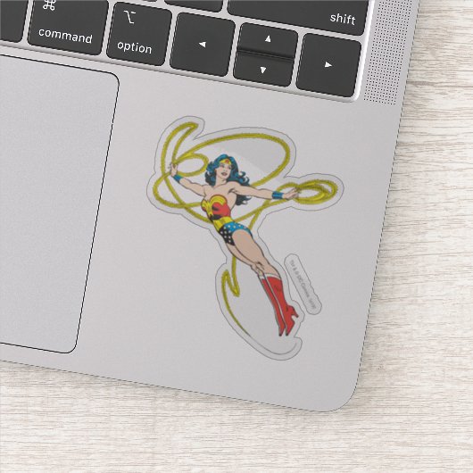 Sticker Wonder Woman tient Lasso 4 (Détail)