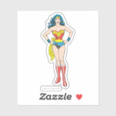 Sticker Wonder Woman tient sur les hanches (Feuille)