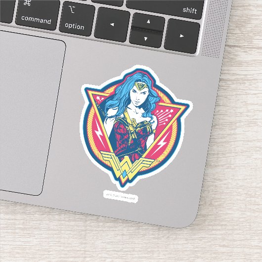 Sticker Wonder Woman Tri-Color Modèle graphique (Détail)