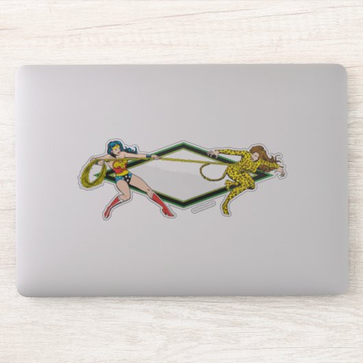 Sticker Wonder Woman vs The Cheetah (Ordinateur)