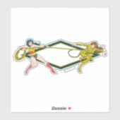 Sticker Wonder Woman vs The Cheetah (Feuille)