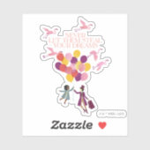 Sticker Wonka "Ne les laissez jamais voler vos rêves" (Feuille)