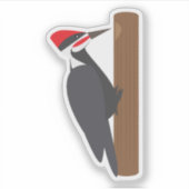 Sticker Woodpecker (Devant)