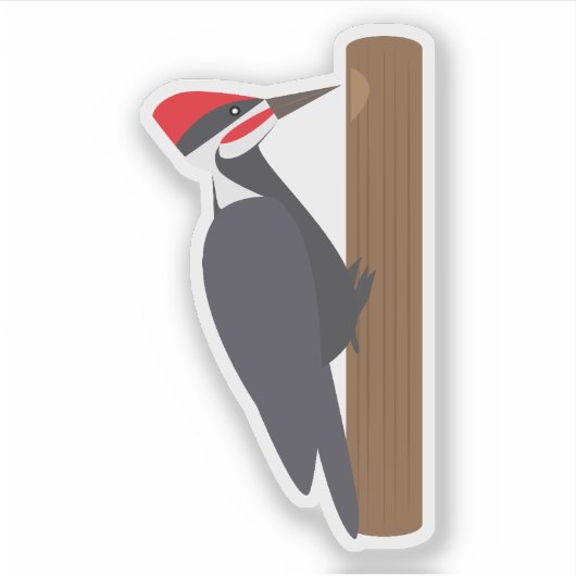 Sticker Woodpecker (Devant)