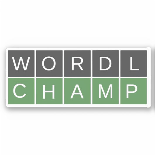 sticker Wordle champ (Devant)