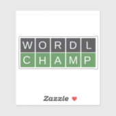 sticker Wordle champ (Feuille)