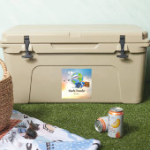 Sticker World Traveller Modèle, Ajouter du texte, (Glacière)