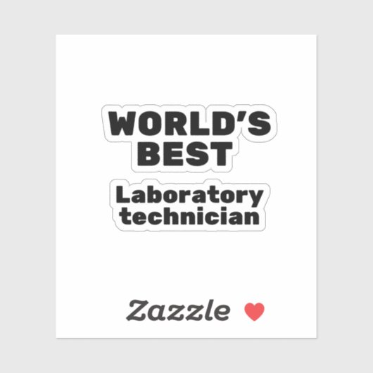 Sticker World's Best Laboratory Technician (Feuille)