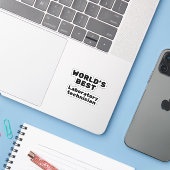 Sticker World's Best Laboratory Technician (Ordinateur portable avec iPhone)
