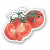 Sticker Worried Cherry Tomato (Devant)