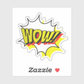 Sticker Wow journée gratuite Classique (Feuille)