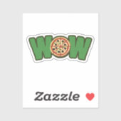 Sticker WOW Pizza (Feuille)