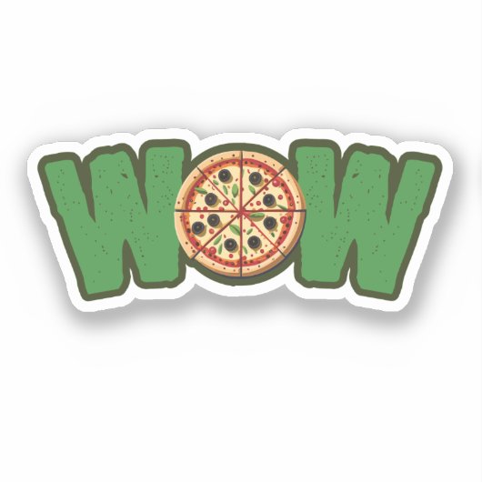 Sticker WOW Pizza (Recto)
