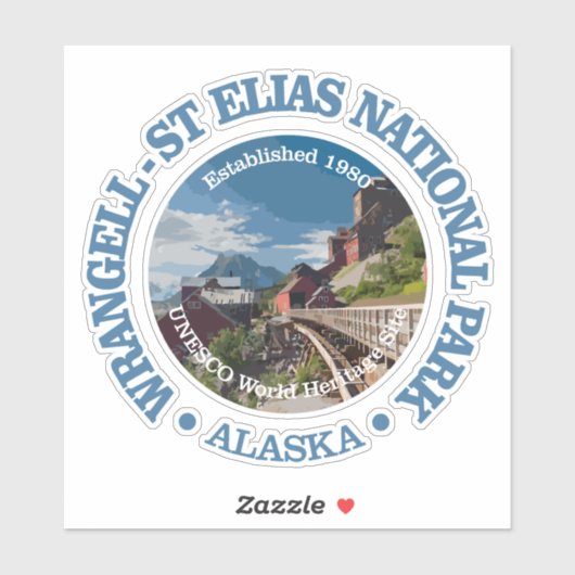 Sticker Wrangell-St Elias (NP2) (Feuille)