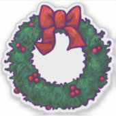 Sticker Wreath de Noël (Devant)