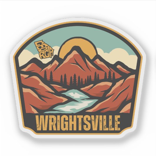Sticker Wrightsville, Géorgie (Devant)