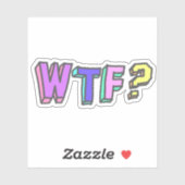 STICKER WTF ? (Feuille)