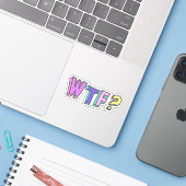 STICKER WTF ? (Ordinateur portable avec iPhone)