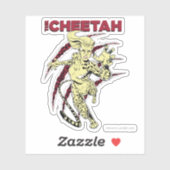 Sticker WW84 | La bande dessinée Cheetah Retro (Feuille)
