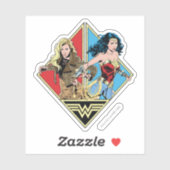 Sticker WW84 | Retro Comic Barbara Minerva & Wonder Woman (Feuille)