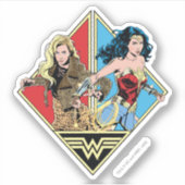 Sticker WW84 | Retro Comic Barbara Minerva & Wonder Woman (Devant)