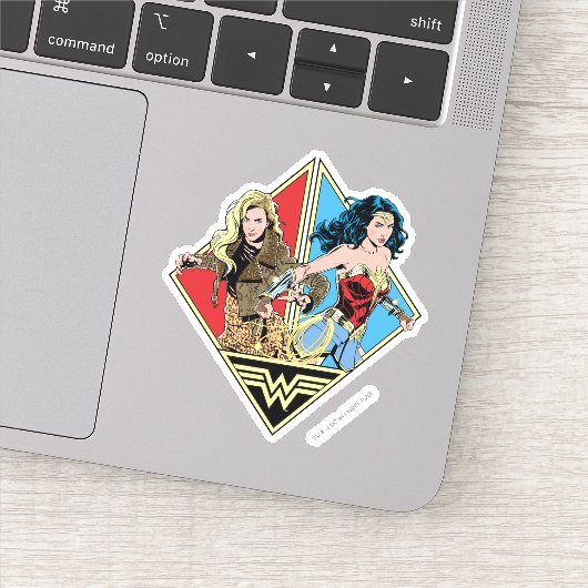 Sticker WW84 | Retro Comic Barbara Minerva & Wonder Woman (Détail)