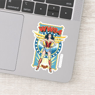 Sticker WW84 | Retro Comic Wonder Woman Badge de caractère