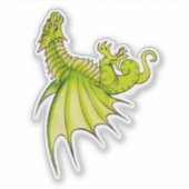 Sticker Wyvern médiéval de Chartreuse (Devant)