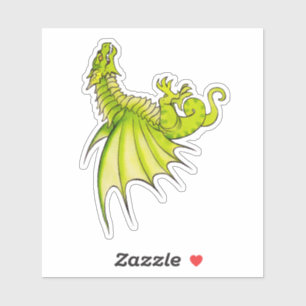 Sticker Wyvern médiéval de Chartreuse