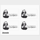Sticker x20 Samuel Champlain Hipster bril (Vel)
