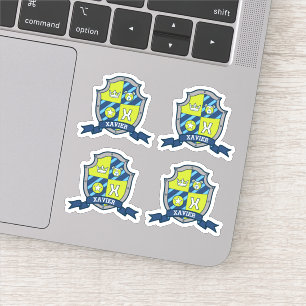 Sticker Xavier lettre initiale X nom personnalisé porte-cr