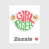 Sticker Xe | Power fille | Rouge noir vert (Feuille)
