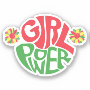 Sticker Xe   Power fille   Rouge noir vert
