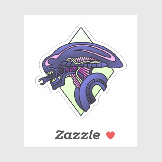Sticker Xenomorphe (Feuille)