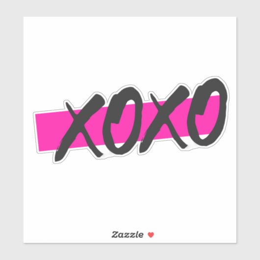 STICKER XOXO (Feuille)