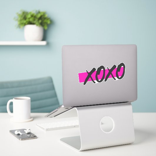 STICKER XOXO (Ordinateur portable sur le bureau)