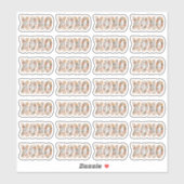 Sticker XOXO Merci Cute Boho superposition de script Flora (Feuille)