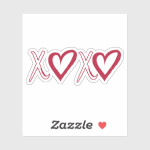 Sticker Xoxo, Sticker Hugs and Kisses, Cadeau pour