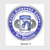 STICKER XVIII AIRBORNE CORPS (Feuille)