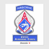 STICKER XVIII AIRBORNE CORPS (Feuille)