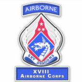 STICKER XVIII AIRBORNE CORPS (Devant)