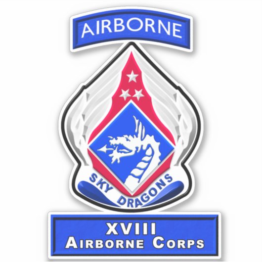 STICKER XVIII AIRBORNE CORPS (Devant)