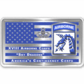 STICKER XVIII AIRBORNE CORPS (Devant)