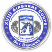 STICKER XVIII AIRBORNE CORPS (Devant)