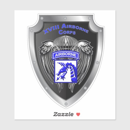 STICKER XVIII AIRBORNE CORPS (Feuille)