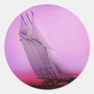 Sticker Yacht vintage Racing