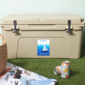 Sticker Yachts sous voile, attraper le vent (Glacière)